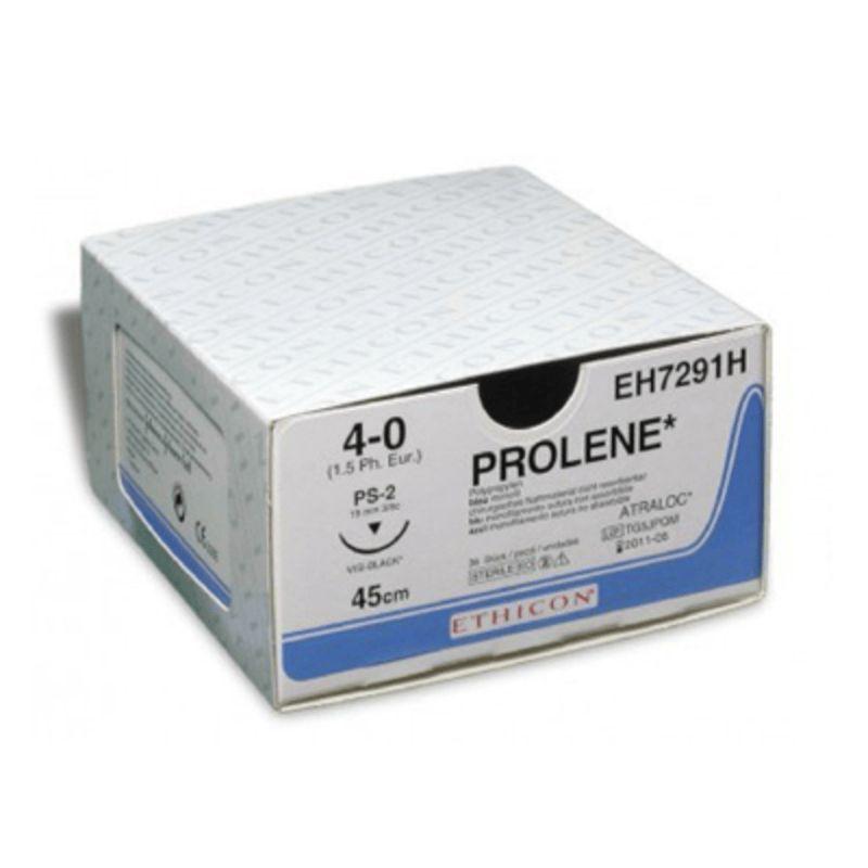 Пролен (Поліпропілен), USP8/0, синій 60 см, голка кол.ріж. 2х9,3, 3/8 кола, W8703